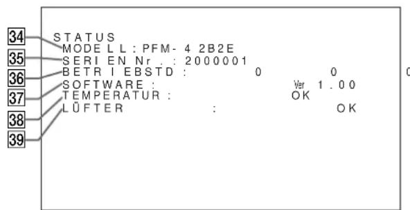 SONY PFM42B2 - Menu STATUS - 1