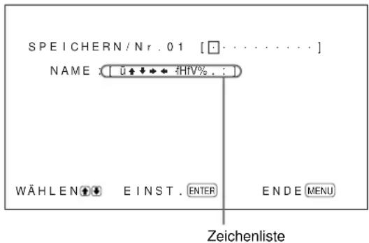 SONY PFM42B2 - Speichern der aktuellen Einstellungen - 4