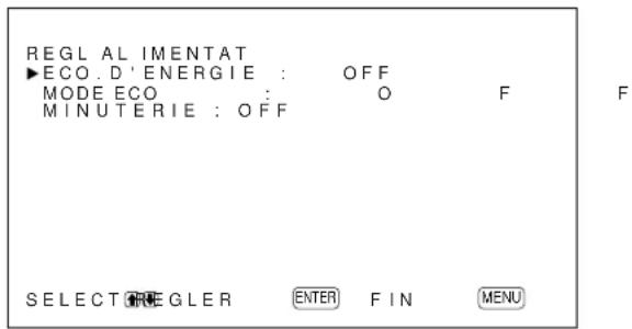 SONY PFM42B2 - Fonction d'économie d'énergie (PFM-42B2/42B2E uniquement) - 3
