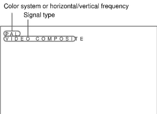 SONY PFM42B2 - Press / to move the cursor () to the input source to be displayed and press ENTER. - 1