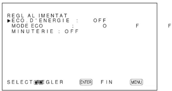 SONY PFM42B2 - Fonction d'économie d'énergie (MODE ECO) - 1