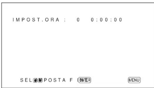 SONY PFM42B2 - Nel menu CONFIG (2/2), premere / per spostare il cursore () su "IMPOST. ORA", quindi premere ENTER. - 1