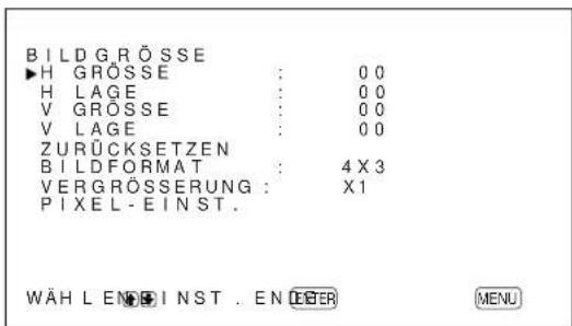 SONY PFM42B2 - Einstellen der Bildgroße - 2