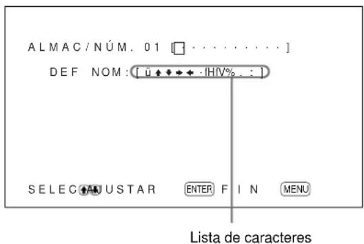 SONY PFM42B2 - Pulse / para desplazar el cursor (▶) hasta "MEMORIA" y pulse ENTER. - 3
