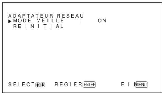SONY PFM42B2 - Réglage de l'alimentation de l'adaptateur réseau - 3