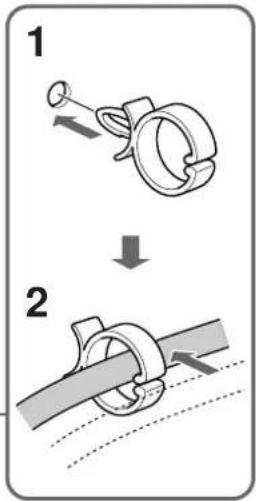 SONY PFM42B2 - Utilisation des attaches de câbles - 2