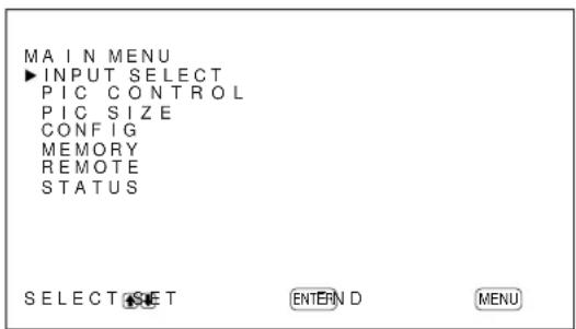 SONY PFM42B2 - Press MENU. - 1