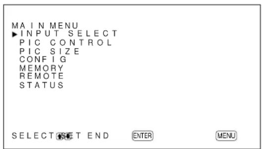 SONY PFM42B2 - Press MENU. - 1