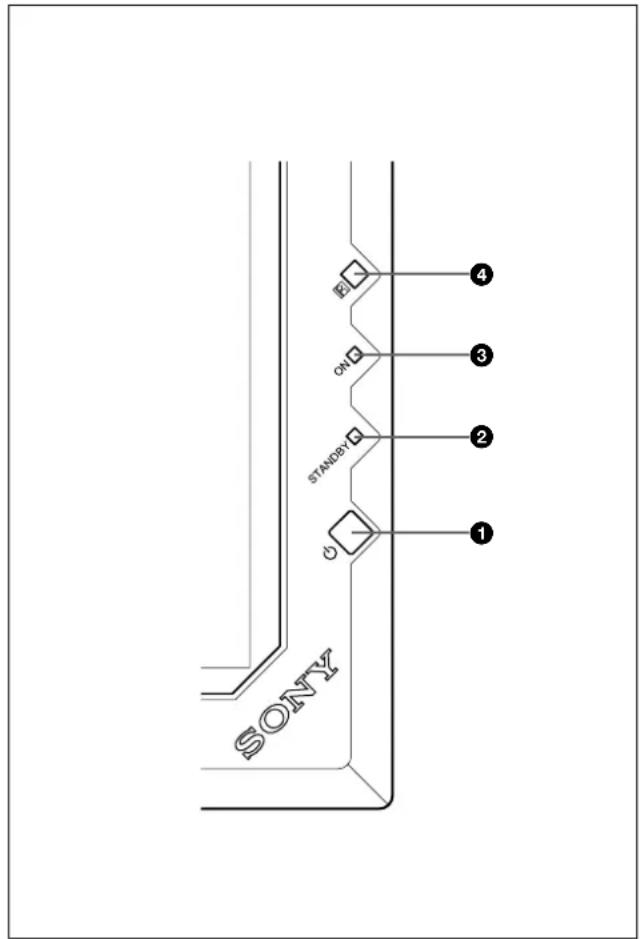 SONY PFM42B2 - Sección deindicadores/Interruptor (deespera) - 1