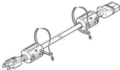 SONY PFM42B2 - Fixation du noyau de ferrite (PFM42B2/42B2E uniquement) - 2