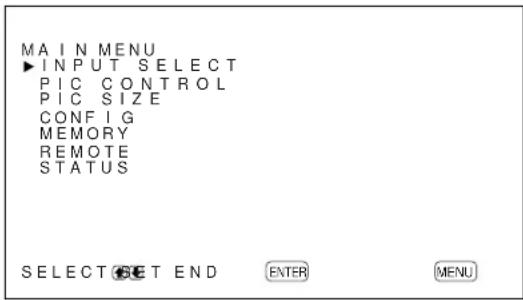 SONY PFM42B2 - Press MENU. - 1