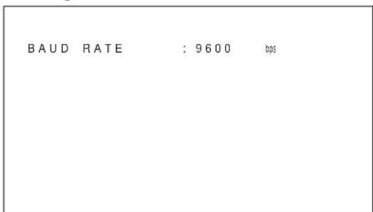 SONY PFM42B2 - Einstellen der Baud-Rate - 4