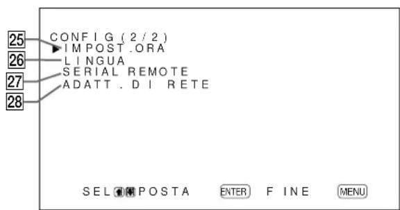SONY PFM42B2 - Menu CONFIG - 2