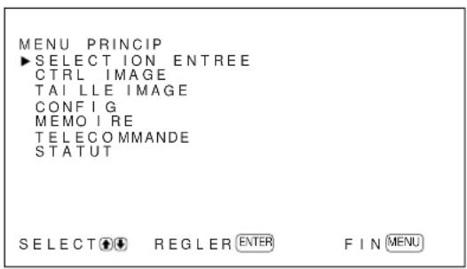 SONY PFM42B2 - Appuyez sur MENU. - 1