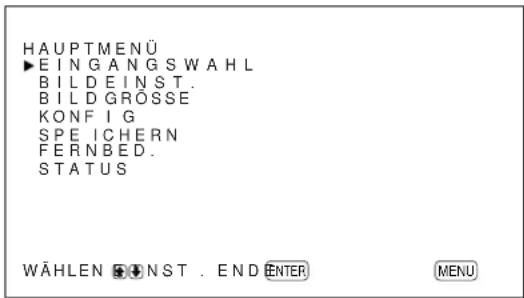 SONY PFM42B2 - Drucken Sie MENU. - 1