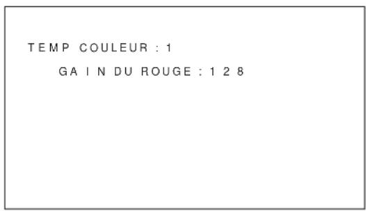 SONY PFM42B2 - Lorsque vous selectionnez une valeur comprise entre "1" et "6" - 2
