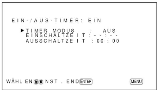 SONY PFM42B2 - Der Ausschalt-Timer (nur PFM42B2E) - 1