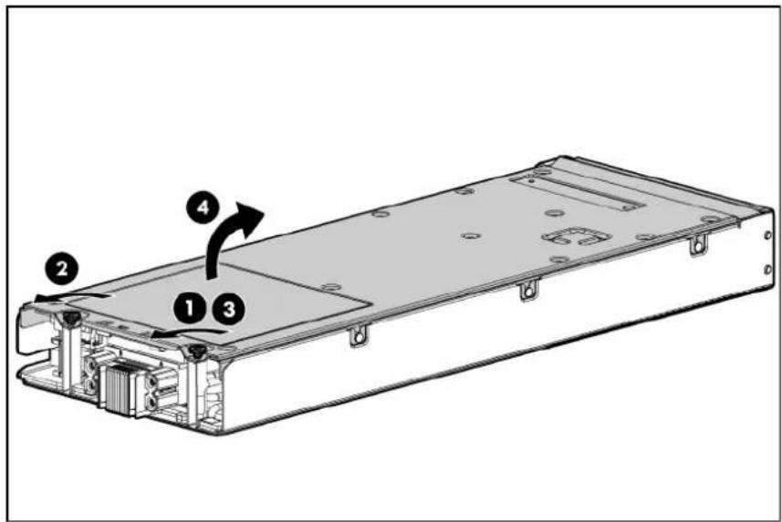 HP ProLiant BL2x220c G7 - Retrait de l'assemblage du serveur B - 1