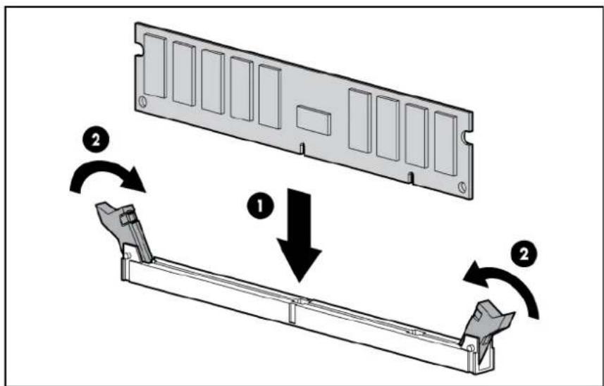 HP ProLiant BL2x220c G7 - Installation d'un module DIMM - 1
