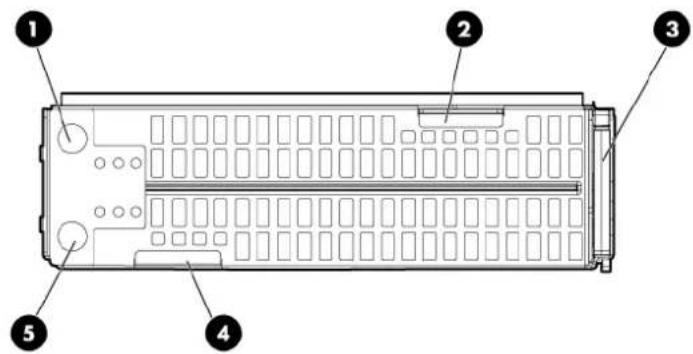 HP ProLiant BL2x220c G7 - Composants du panneau avant - 1