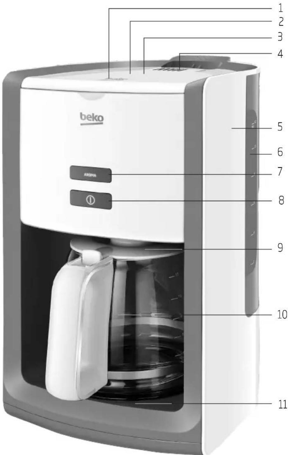BEKO CFM6151W - Vue d'ensemble - 1