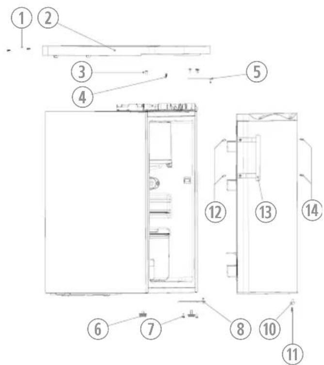 SEVERIN GS 8858 - Changer la charnière de la porte - 1