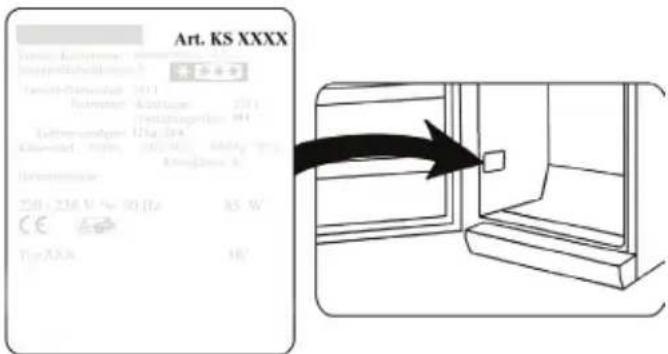 SEVERIN KB 8874 - Dati da comunicare al Centro Assistenza Clienti - 1