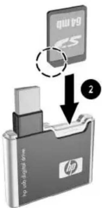 HP Compaq 6510b - Installazione della schedà di memoria SD - 2