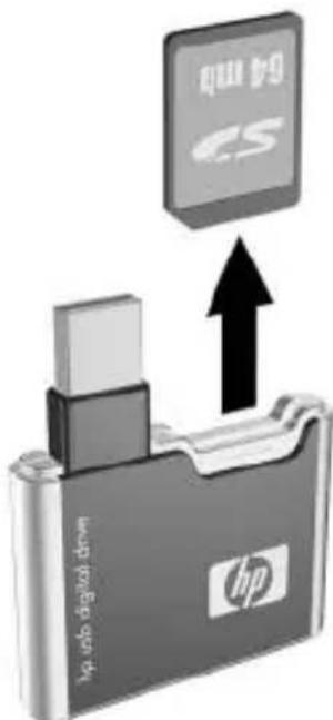 HP Compaq 6510b - SD-geheugenkaart verwijderen - 2