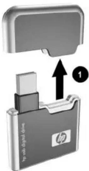 HP Compaq 6510b - Installieren der SD Speicherkarte - 1