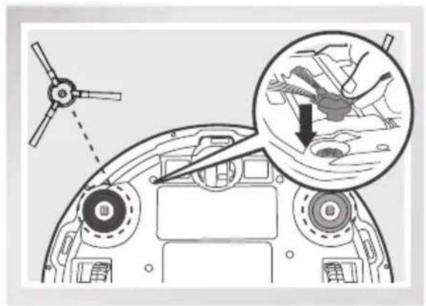 ECOVACS DEEBOT N79SE - Install Side Brushes - 1