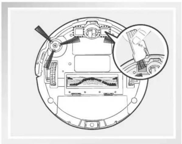 ECOVACS DEEBOT N79T - Reinigen der Seitenbürsten - 3