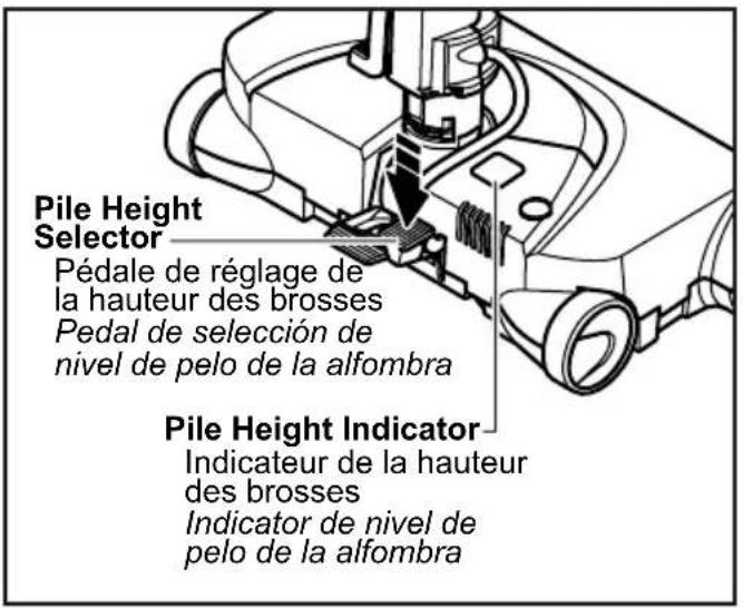 PANASONIC MCCG937 - Suggested Pile Height Settings - 1