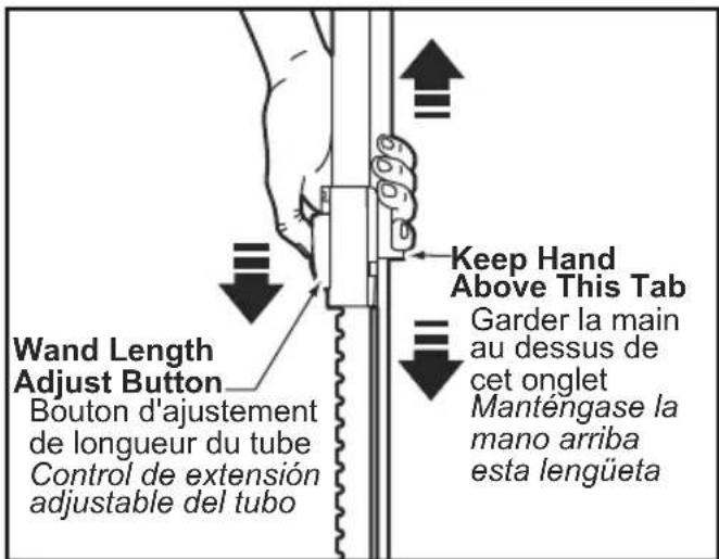 PANASONIC MCCG937 - Telescopic Wand Adjustments - 1