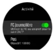 SUUNTO 9 Peak - FC journalière - 2