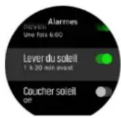 SUUNTO 9 Peak - Alarmes de lever et coucher du soleil - 1