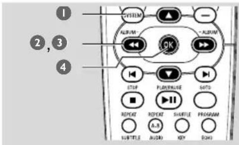 PHILIPS MCD280 - Utiliser la barre de menu - 1