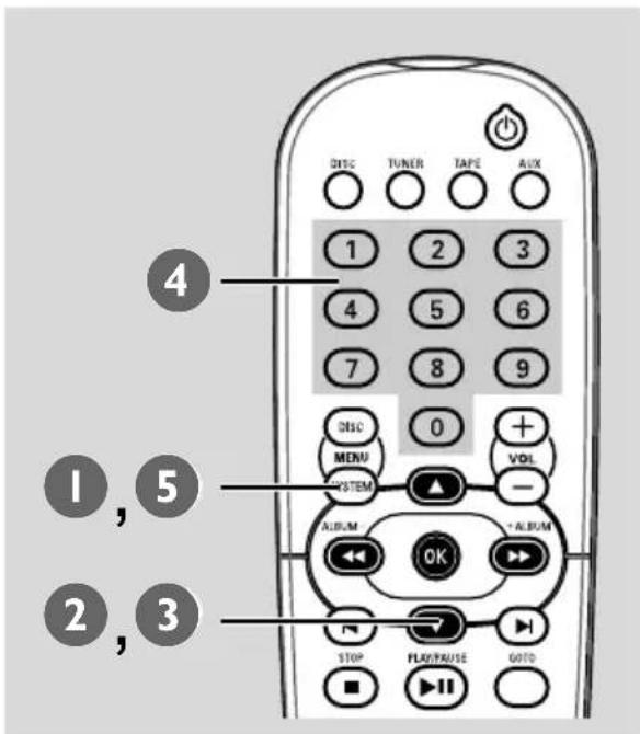 PHILIPS MCD280 - Changer le mot de passe - 1