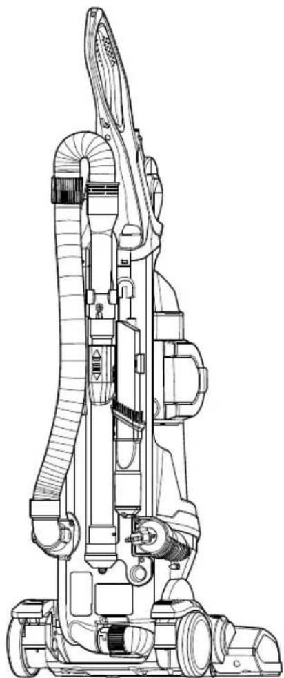 LG LuV200R - Almacenamento de la aspiradora Componentes del tanque para polvo - 1