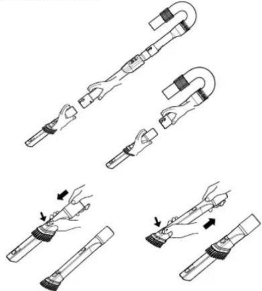 LG LuV200R - Using the Crevice tool - 1