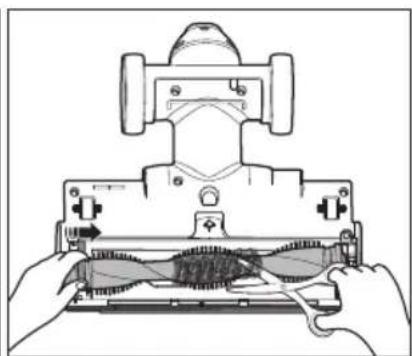 SAMSUNG SC12F50 - VÉRIFICATION de la brosse rotative et de la courroie d'entraînement - 3