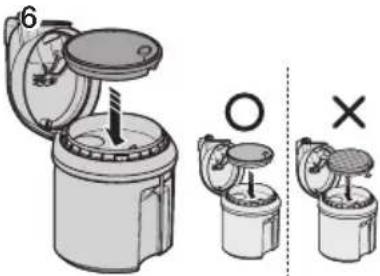 SAMSUNG SC12F50 - When to clean the dust filter - 10