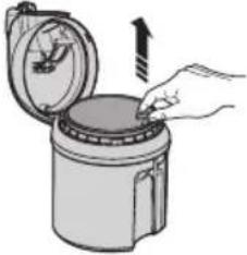 SAMSUNG SC12F50 - When to clean the dust filter - 7