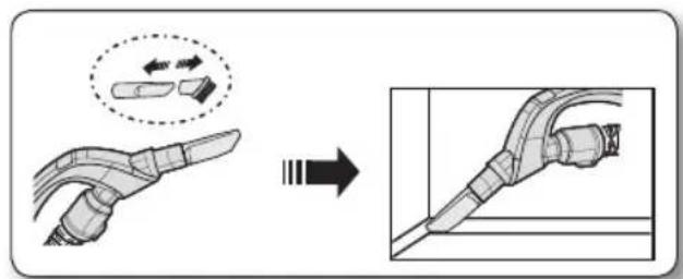Diagram illustrating a medical or surgical procedure with labeled components and directional arrows indicating process flow.