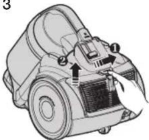 SAMSUNG SC12F50 - When to clean the dust filter - 15