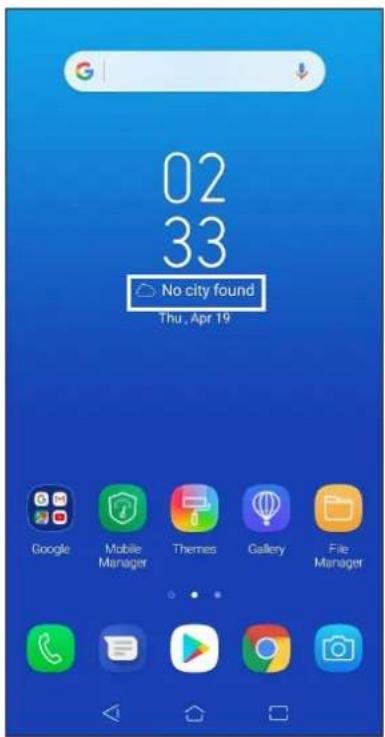 ASUS ZenFone Live L2 - Ouvrir l'application météo - 1