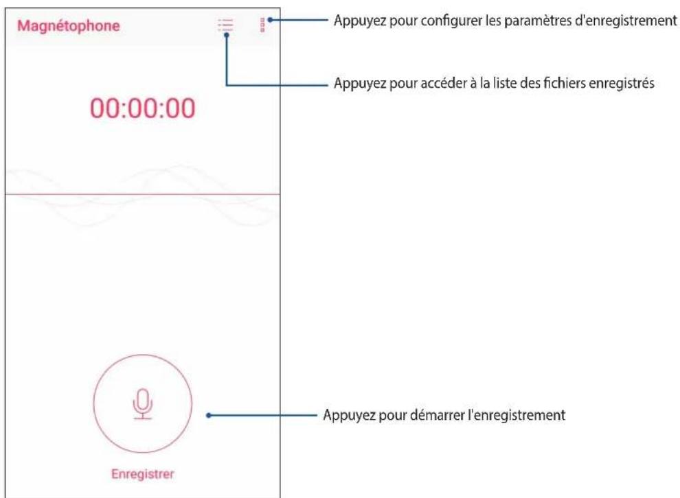 ASUS ZenFone Live L2 - Ouvrir le magnétophone - 1