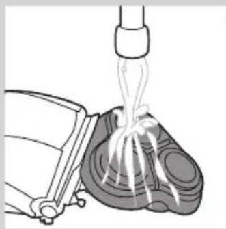 PHILIPS AquaTouch AT884 - Pulizia del rasoio除去l'acqua corrente - 3