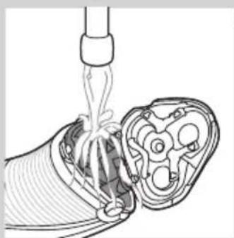 PHILIPS AquaTouch AT884 - Pulizia del rasoio除去l'acqua corrente - 2