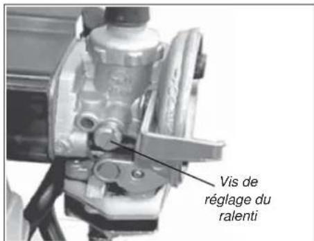 Shindaiwa B450 - Réglage du ralenti du moteur - 2